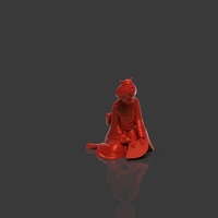 Sad Geisha 3D Sculpture - Thumbnail 11