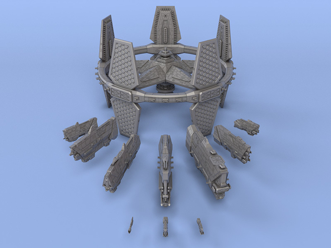 United Federation of Texas - Miniature Starships 3D Print 239142