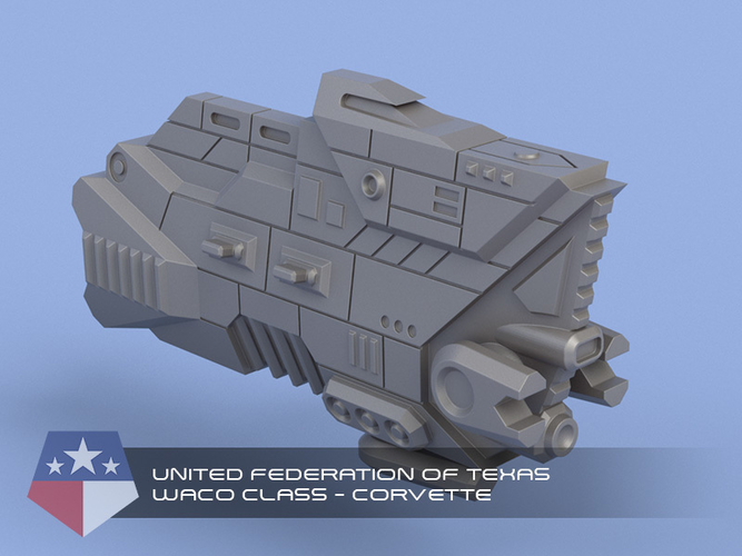 United Federation of Texas - Miniature Starships 3D Print 239151