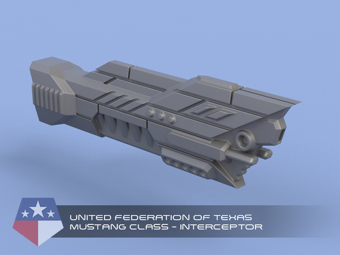 United Federation of Texas - Miniature Starships 3D Print 239154