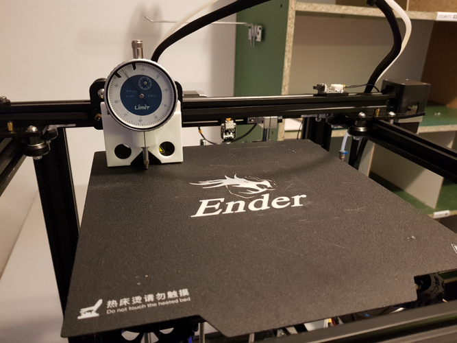 Ender-5 dial gauge grip. Bed leveling. 3D Print 239156