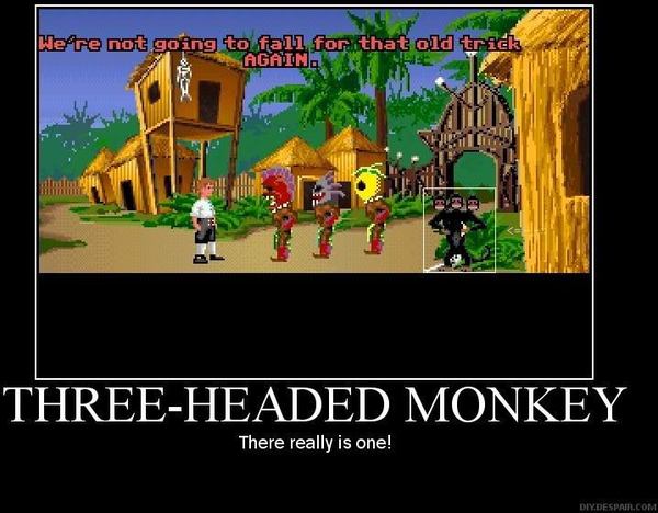 Three Headed Monkey Head