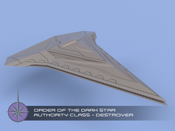 The Order of the Dark Star - Miniature Starships 3D Print 239170