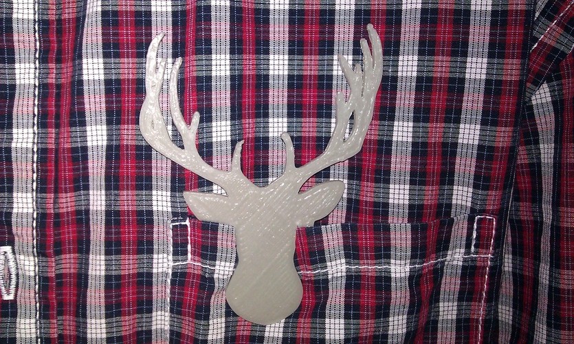 Deerhead - Clip on 3D Print 23918