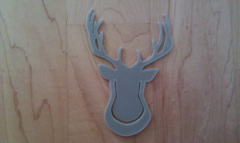 Deerhead - Clip on 3D Print 23920