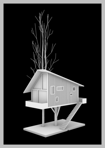 Treehouse Lampshape model for 3d printer 3D Print 239258