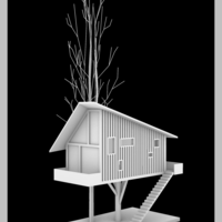Treehouse Lampshape model for 3d printer - Thumbnail 1