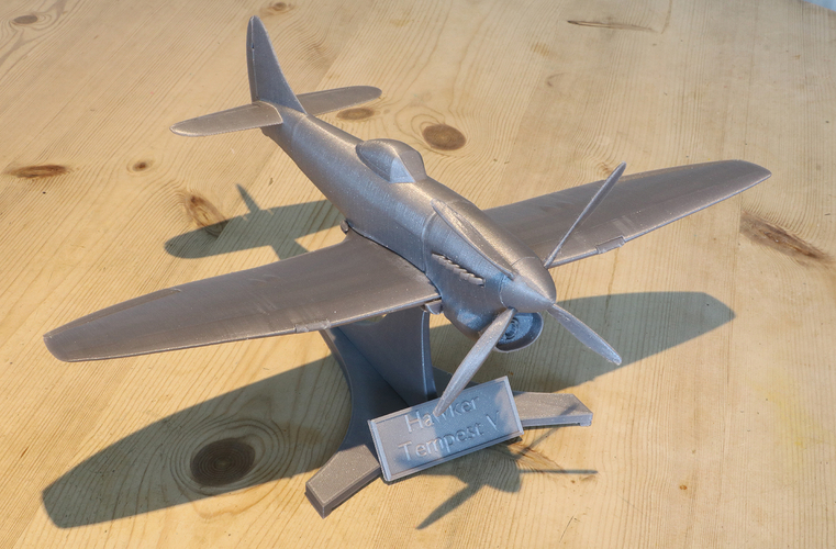 Hawker Tempest V WW2 Fighter Plane 3D Print 239287