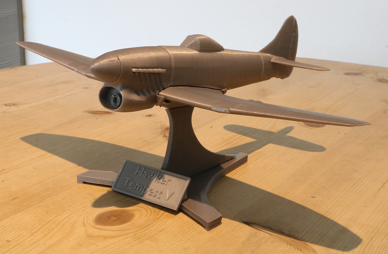 Hawker Tempest V WW2 Fighter Plane 3D Print 239290