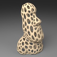 Small Moai - Voronoi Style 3D Printing 23930
