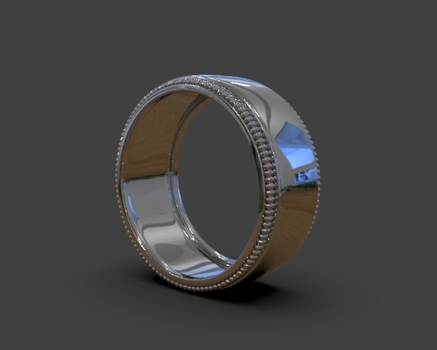 Wedding Ring US & Canada Sizes 3D Print 239315