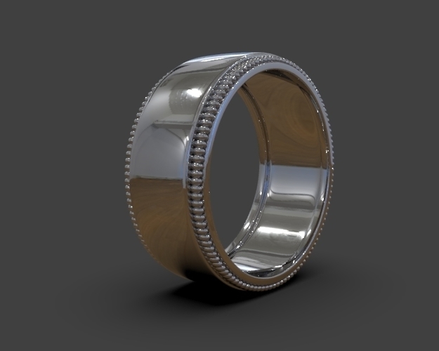 Wedding Ring US & Canada Sizes 3D Print 239317