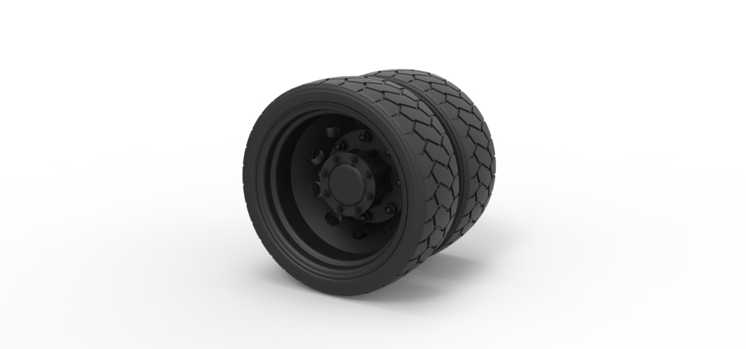 Diecast Low profile double wheel 3D Print 239333
