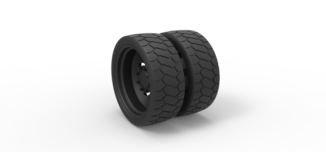 Diecast Low profile double wheel 3D Print 239334