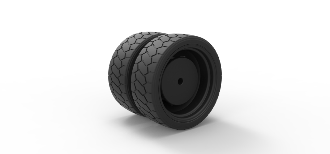 Diecast Low profile double wheel 3D Print 239336