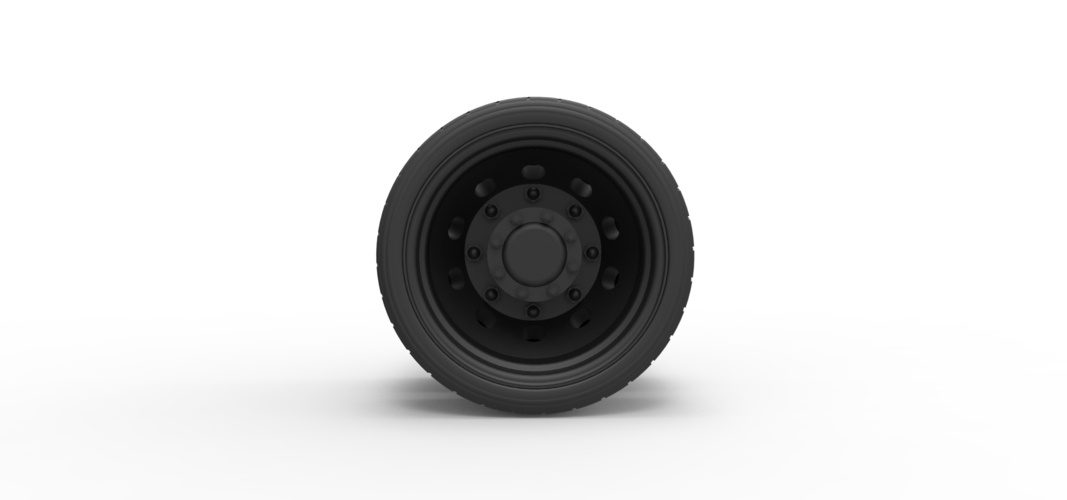 Diecast Low profile double wheel 3D Print 239337