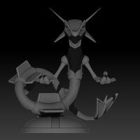 POKEMON RAYQUAZA FOR 3D PRINT - Thumbnail 2