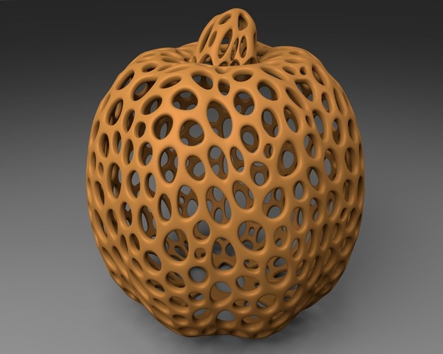 Pumpkin - Voronoi Style 3D Print 23937