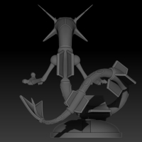 POKEMON RAYQUAZA FOR 3D PRINT - Thumbnail 4