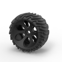 Small Diecast Offroad wheel 1 3D Printing 239390