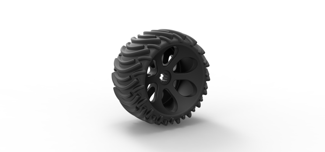 Diecast Offroad wheel 1 3D Print 239393