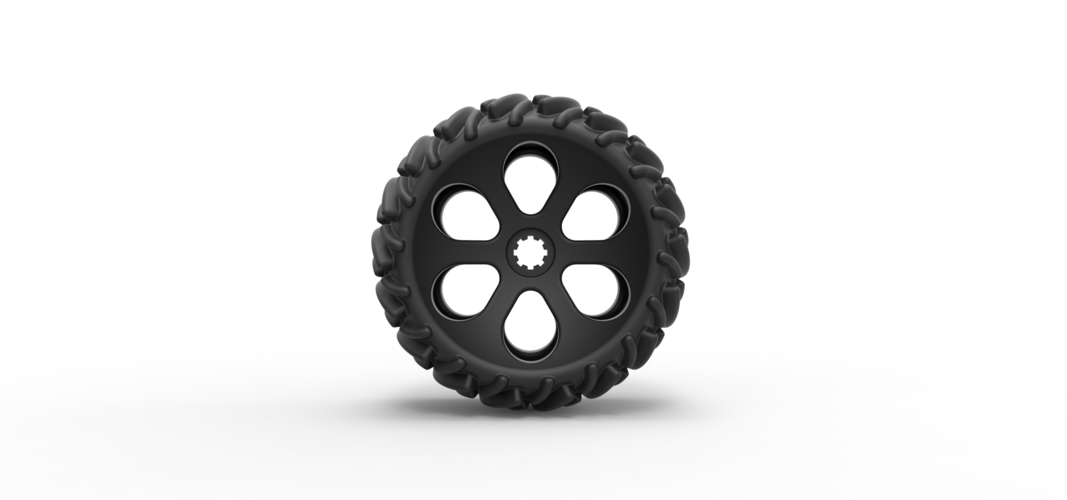 Diecast Offroad wheel 1 3D Print 239394