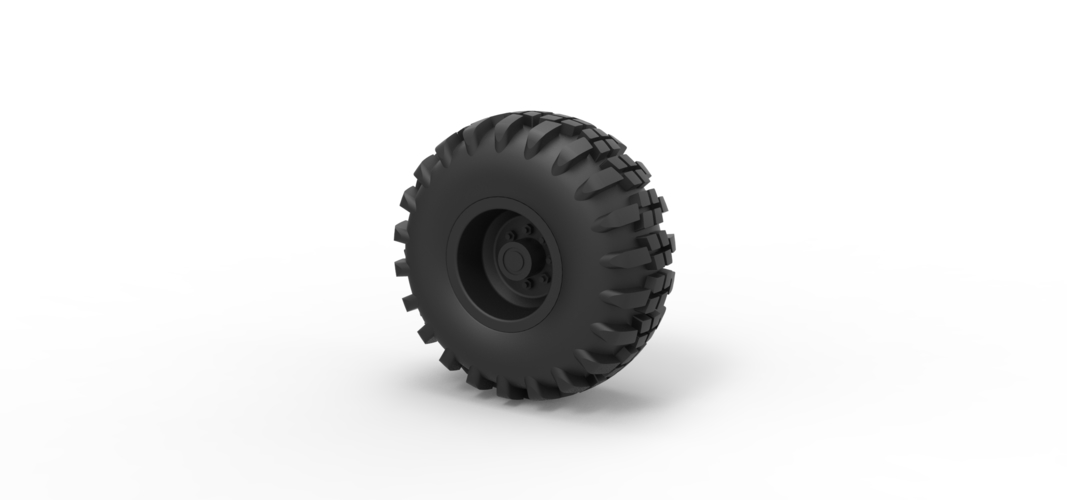 Diecast Offroad wheel 7 3D Print 239412