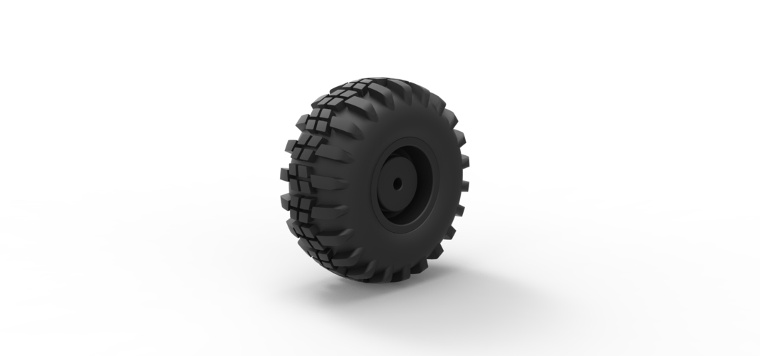 Diecast Offroad wheel 7 3D Print 239415