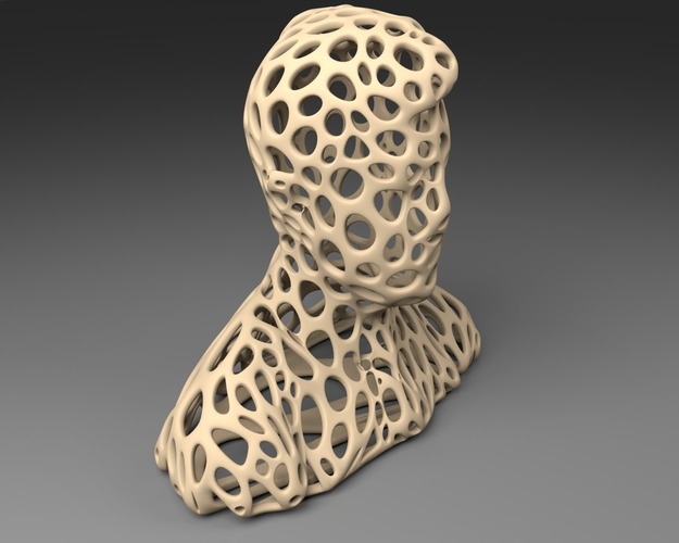  The head of Stephen Colbert - Voronoi Style 3D Print 23943