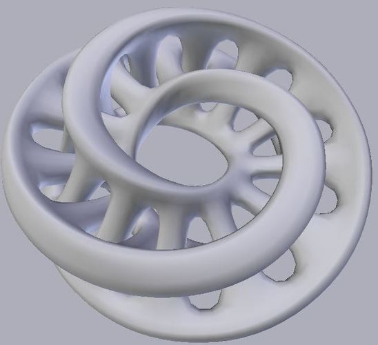 Interlocking 3D Moebius Sculpture 3D Print 23949