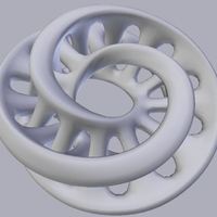 Interlocking 3D Moebius Sculpture - Thumbnail 2