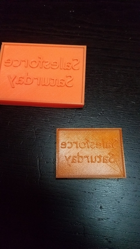 Salesforce Saturday leather stamps 3D Print 239494