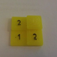 Small multiplication table (for testprint) 3D Printing 23966