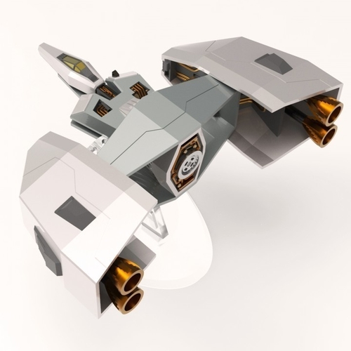 3D Printed Spaceship Type A by jnatcher221 | Pinshape