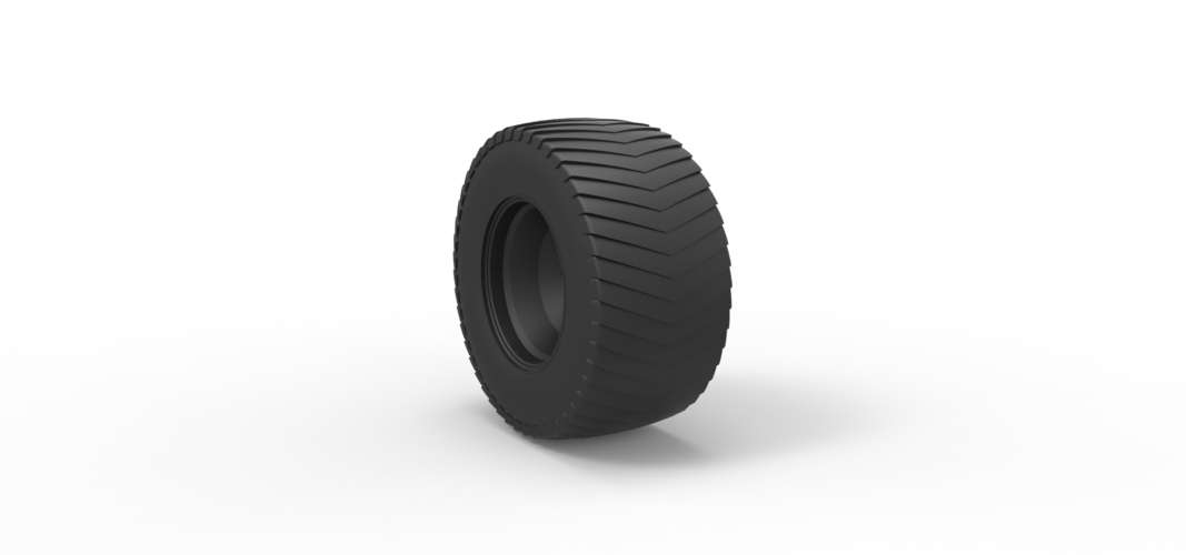 Diecast Rear wheel from Pulling tractor 3D Print 239687