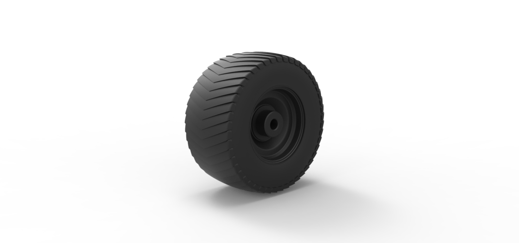 Diecast Rear wheel from Pulling tractor 3D Print 239689