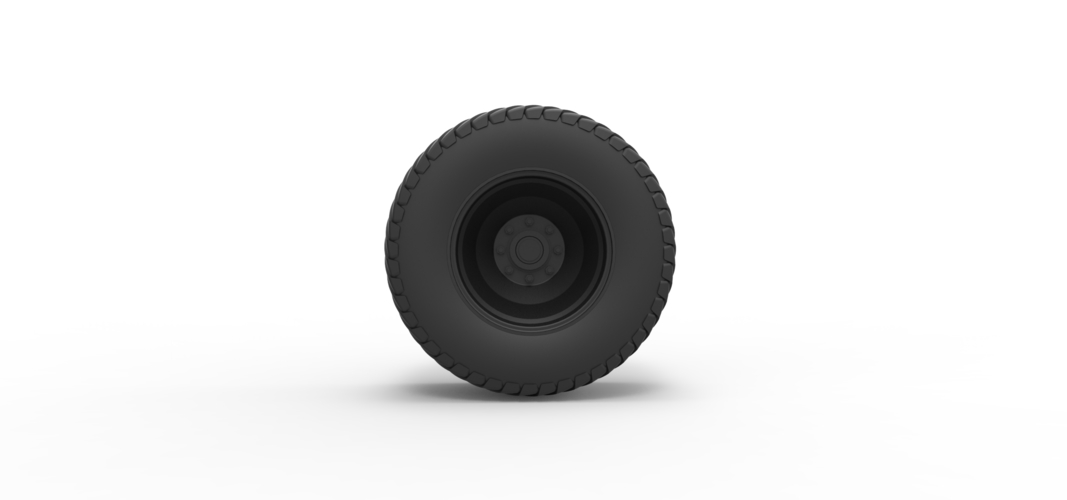 Diecast Rear wheel from Pulling tractor 3D Print 239690