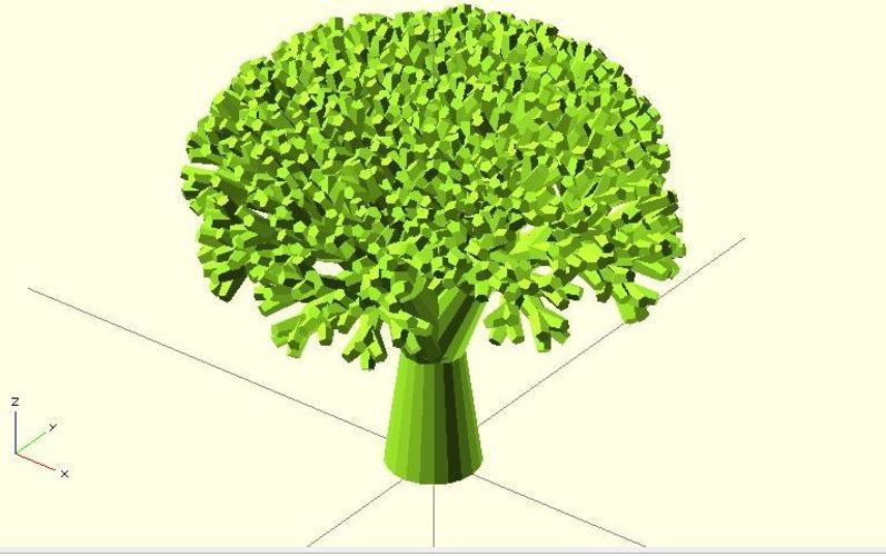 Recursive Broccoli 3D Print 23977