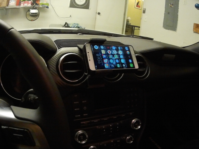 Thick Phone Wallet holder + Mustang  mount 3D Print 239853