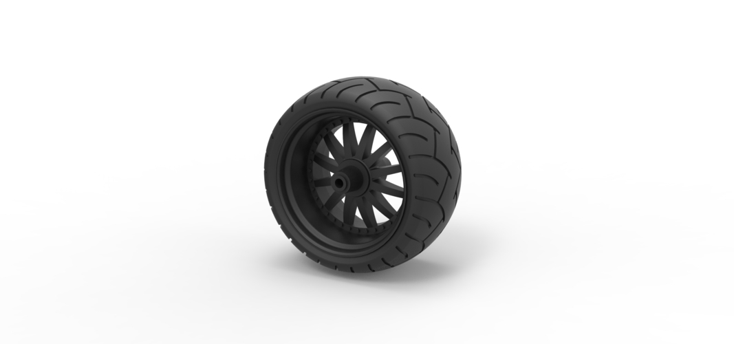 Diecast Wide rear wheel from Chopper 3D Print 239885