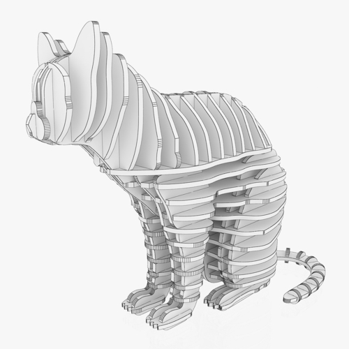 Puzzle Cat 1 3D Print 239983