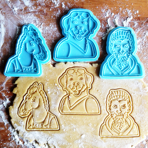BOJACK COOKIE CUTTERS SET OF 3