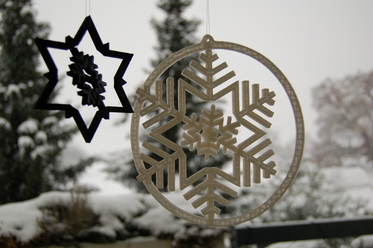 Gyroscopic Snowflake 3D Print 24020
