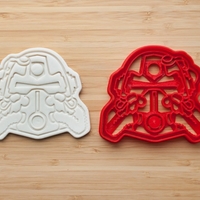 Small FALLOUT POWER ARMOR COOKIE CUTTER 3D Printing 240224