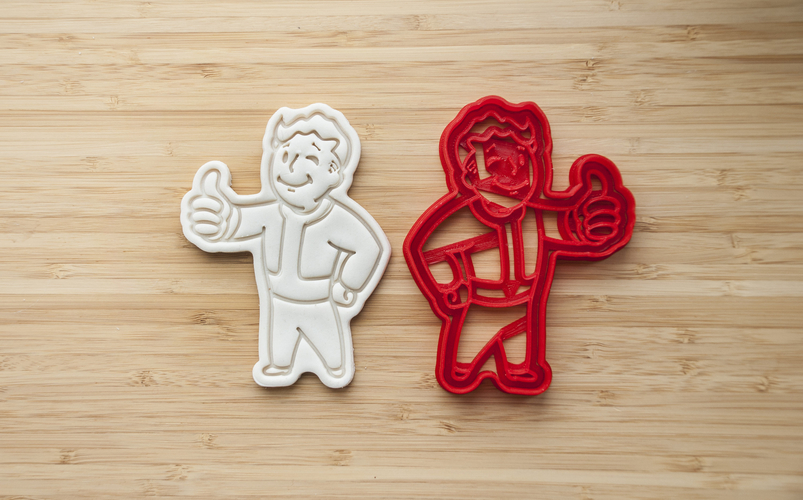 Fallout Vault Boy Cookie Cutter 3D Print 240225
