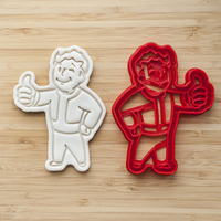 Small Fallout Vault Boy Cookie Cutter 3D Printing 240225