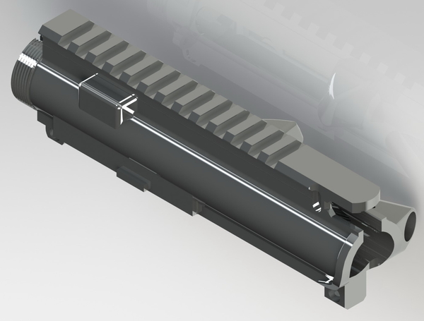 Medium AR-15 UPPER RECEIVER 3D Printing 240344