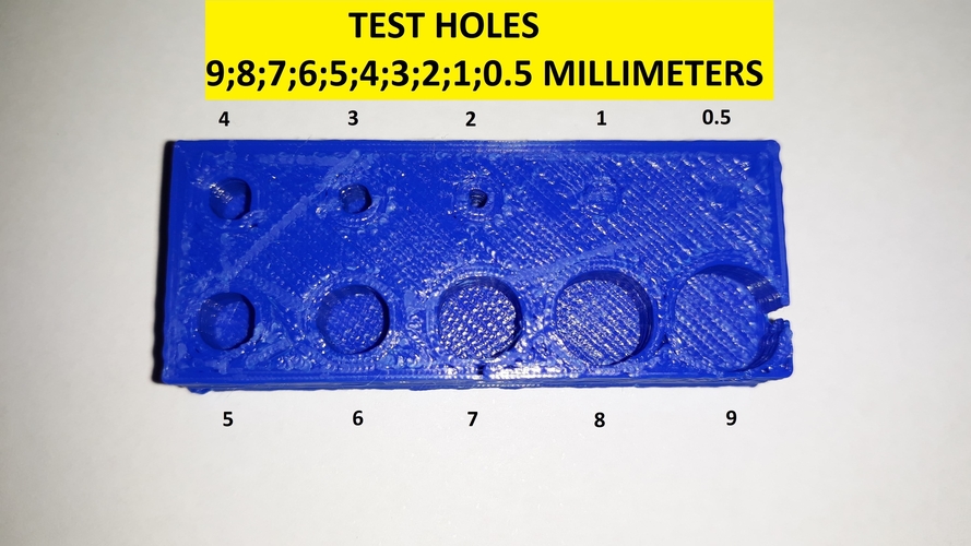 QUICK TEST HOLES 3D Print 240360