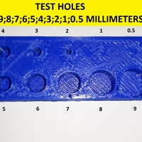 Small QUICK TEST HOLES 3D Printing 240360
