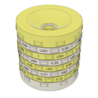 Sorting piggy bank USD (L size) - Thumbnail 4